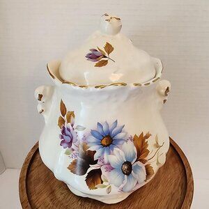 Vintage House of Webster Ceramic Biscuit Candy Cookie Lidded Jar